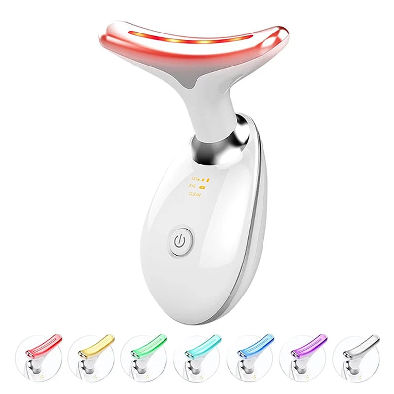 LED Face & Neck Massager – Warming Skincare Device